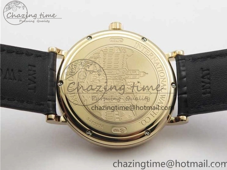 MIROTIME 0809 MoistureWicking Portofino Automatic RG IW356522 FKF 1:1 Best Edition Blue Dial on Black Croco Strap A 7109